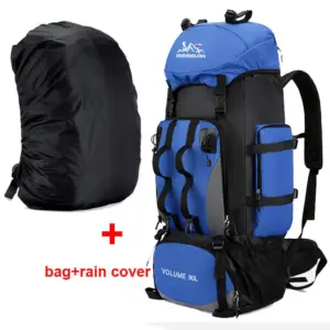 90L Waterproof Hiking & Trekking Backpack + Rain Cover