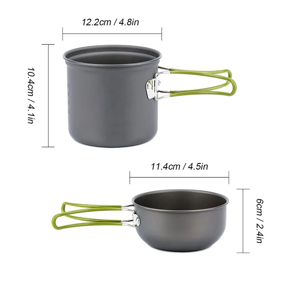 Ultralight Camping Cookware Mess Kit - Image 3